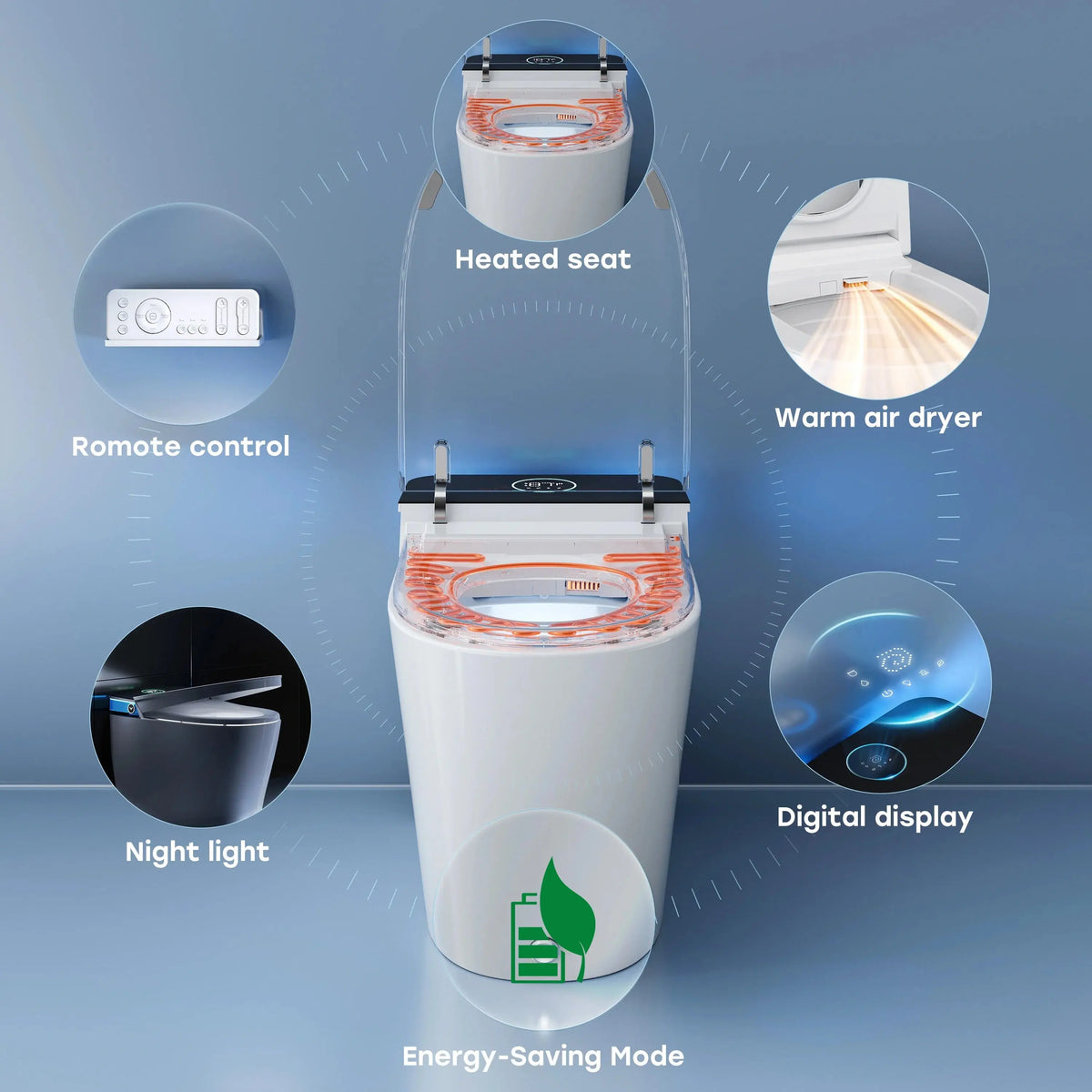 HOROW T38P Smart Toilet With ADA & Dual Flush