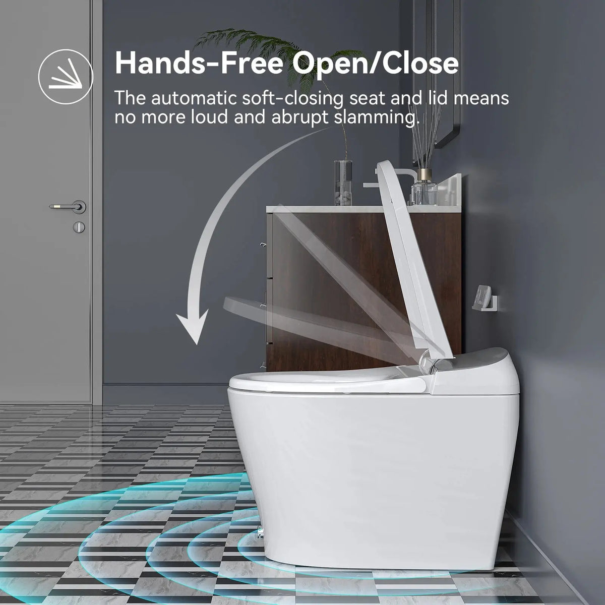 HOROW T03PL Bidet Toilet with Hands-Free & Auto Flush