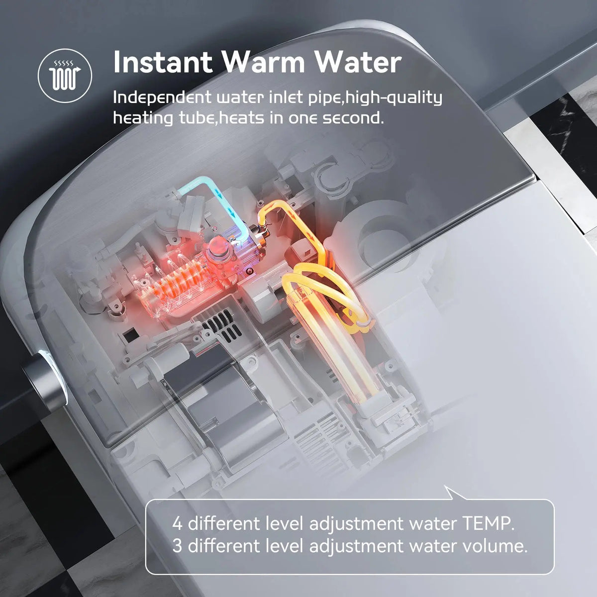 HOROW T03PL Bidet Toilet with Hands-Free & Auto Flush